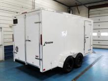 Homesteader 7x14 White Double Rear Door.