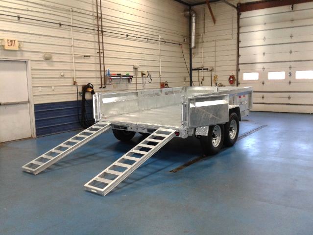 B-Wise 7x12 Galvanized Dump Trailer Ramps