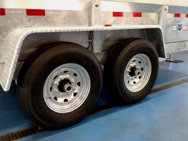 B-Wise 7x12 Galvanized Dump Trailer Wheels