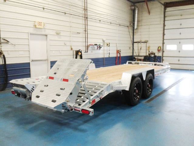 Galvanized B-Wise Equipment Trailer 17600 GVW Rear Galvanized B-Wise Equipment Trailer 17600 GVW Rear
