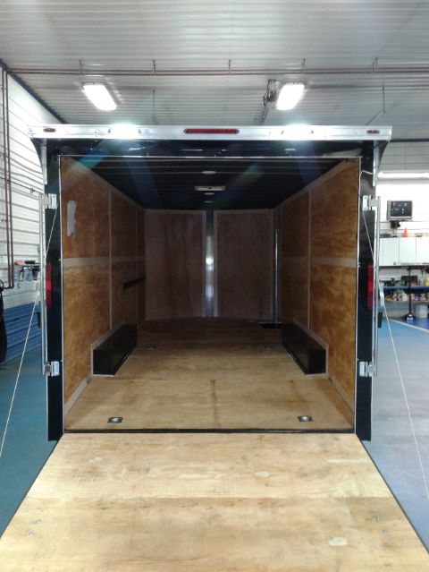 Homesteader 8.5x20 Spread Axle Car Hauler Black Inside