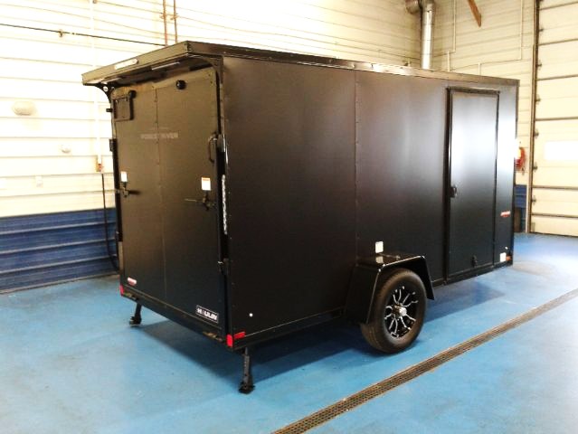 6x12 Matte Black trailer Haulin trailers at Metzler trailer in Martinsburg, 20 min north of bedford PA
