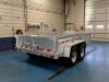 B-Wise 7x12 Galvanized Dump Trailer Rear